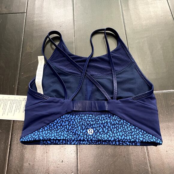 NEW Lululemon Clip-In Long Line Bra Hero Blue Women's Size 6 - Picture 4 of 4